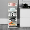 thumbnail image 1 of 5-Tier Adjustable Pan Pot Rack Pot Holder for Kitchen Storage Organizer with Wheel, 1 of 12