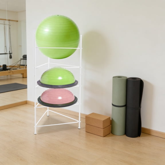 5-Tier Balance Ball Storage Rack Exercise Ball Holder 155cm for Home,Gym,Studios For Homes, Gyms, Stadiums, Training Centers