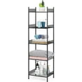 thumbnail image 1 of 5-Tier Bathroom Storage Shelf, Heavy Duty Wire Shelving Unit Free Standing Towel Rack Organization for Kitchen Bathroom Laundry, Black, 1 of 7