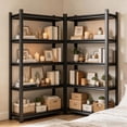 thumbnail image 1 of 5-Tier Bookcase, Heavy Duty Metal Bookshelf, Freestanding Rust-Resistant Book Storage, Adjustable Multi-Layer Book Shelving, 3020lb, Reinforced Frame, Easy Assemble, Shelves for Home Office Study, 1 of 8