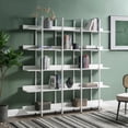 thumbnail image 1 of 5-Tier Bookcase, 70" Tall Wood Display Shelf with Adjustable Foot Pad, Large Freestanding Open Storage Shelving Unit, for Living Room, Home Office, 1 of 9
