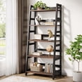 thumbnail image 1 of Tribesigns 5-Tier Bookshelf Industrial Bookcase, 5 Shelf Ladder Book Storage Organizer for Living Room, Home Office, 1 of 5