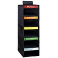 thumbnail image 1 of 5-Tier Closet Organizer, Closet Hanging Rack with Side Pockets and Custom Labels, Foldable (Black), 1 of 9