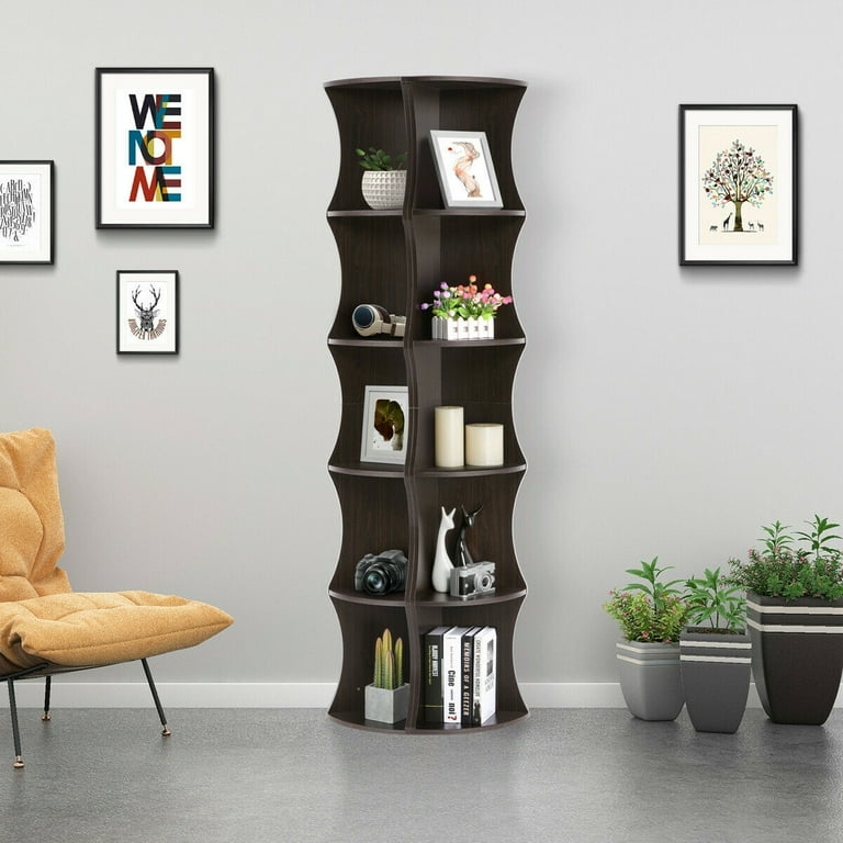 Unique corner bookshelf deals