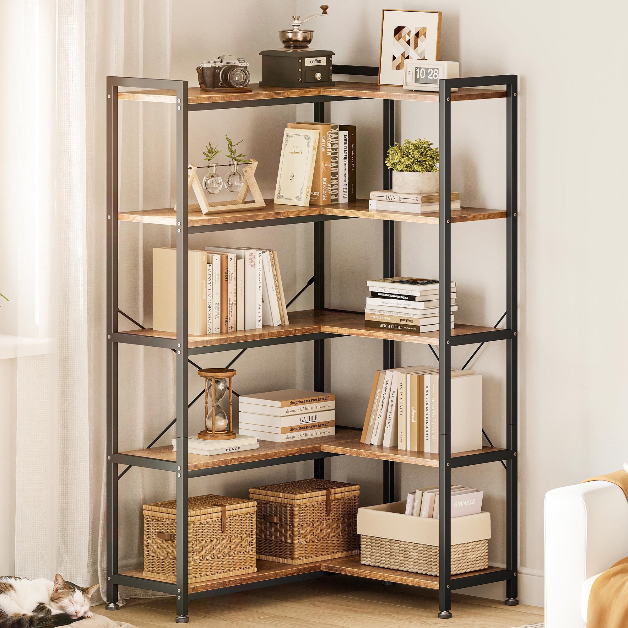 H&O×Nowell Silde-SideShelf 25 Omaha by Ashley 5-Piece Modular Next-Gen Nuvella™ Performance