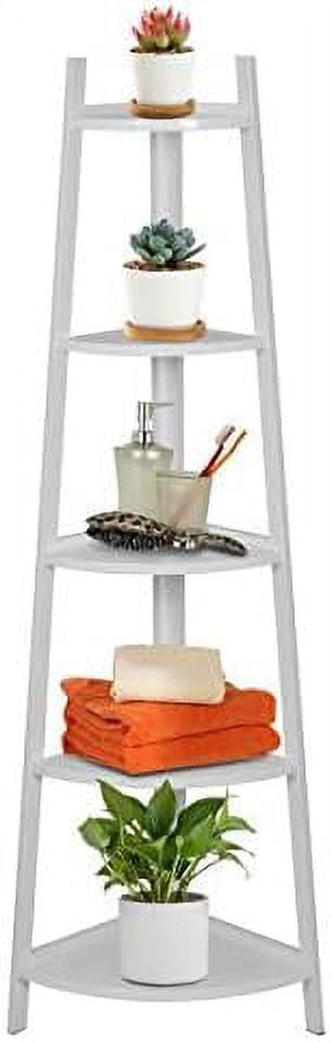 5 Tier Corner Storage Display Rack Shelves Kitchen Bath Plant Stand ...