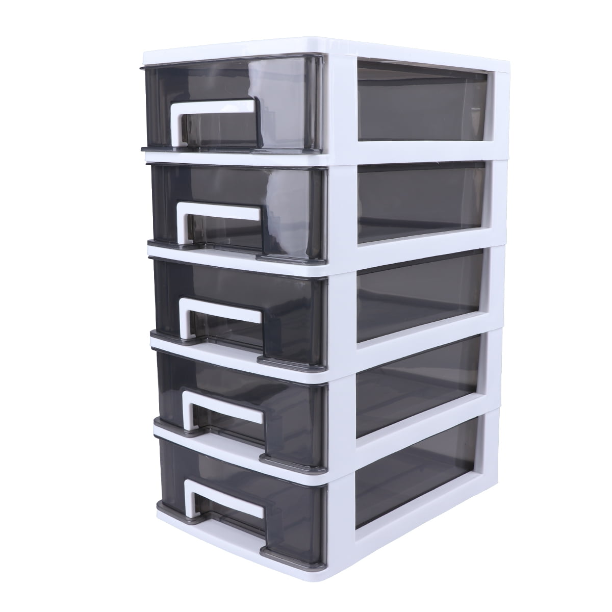 NUOBESTY 4pcs transparent storage box mini storage drawers storage plastic  drawers office drawer desktop drawer unit tiered drawer organizer craft