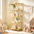 Rim Display Racking 5-Tier Foldable Storage Shelf with Wheels & 20 Hooks – Folding Display ...