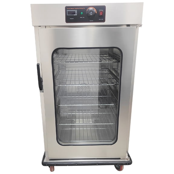 5-Tier Food Warmer Cabinet Commercial Heated Holding Proofing Cabinet with Glass Door 220V 86-185