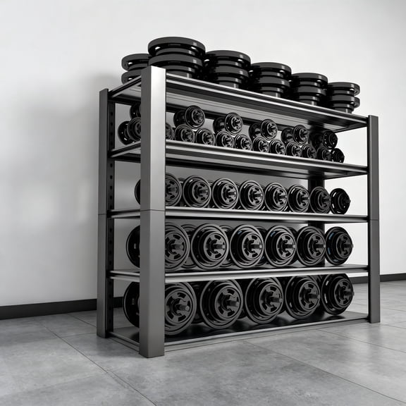 5-Tier Garage Shelving Heavy Duty, 3000 lbs Capacity Metal Storage Rack, 24"D x 60"W x 76"H, Adjustable Steel Shelves Unit for Garage, Warehouse, Basement, Pantry, Workshop