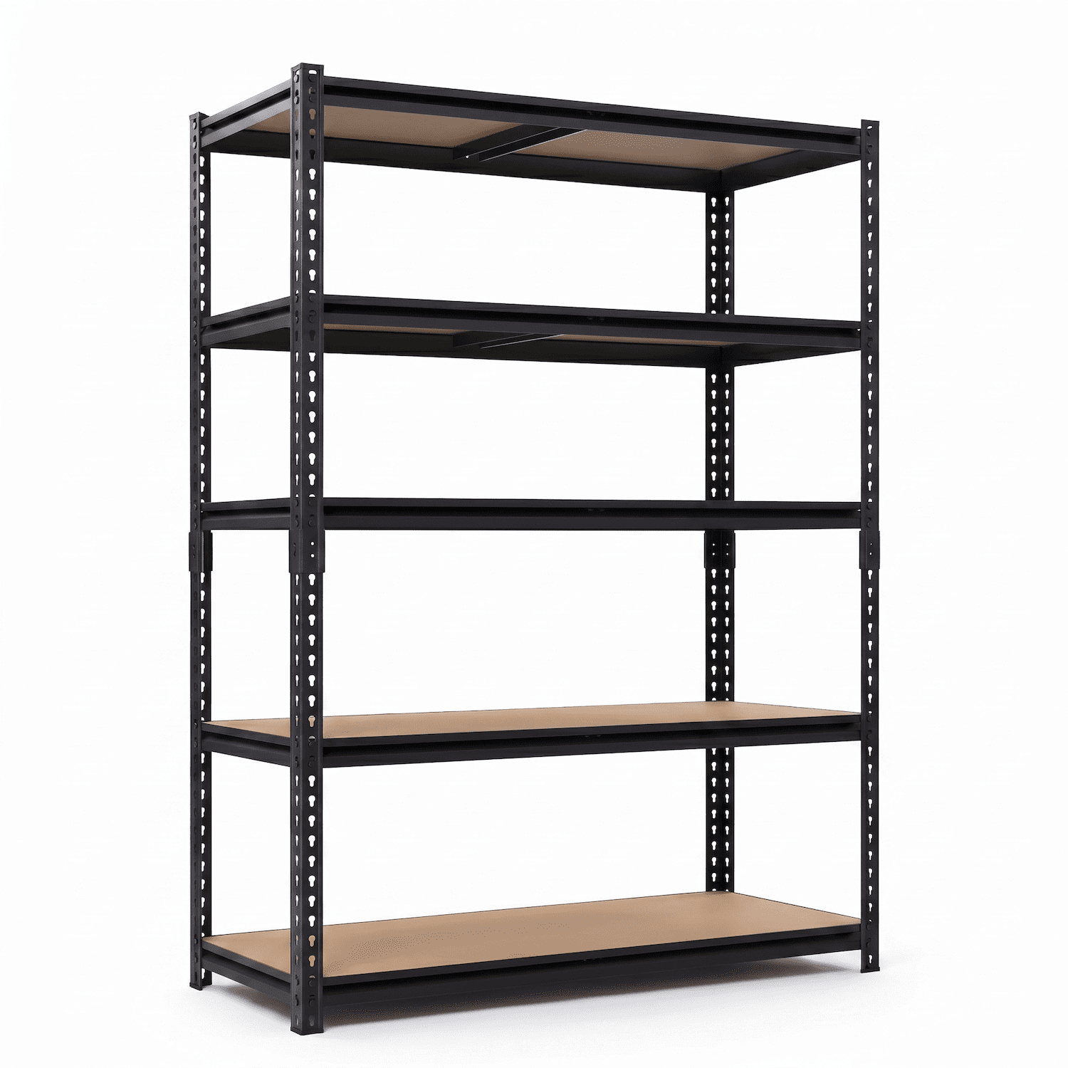 Xiweot Heavy Duty Garage Shelves, 2400 lbs 5-Tier Metal Storage Shelves, Adjustable Narrow Storage Rack for Garage Basement Pantry Laundry, Boltless Easy Assembly, 28”W x 12”D x 60”H