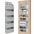 thumbnail image 1 of 5 Tier Hanging Behind Door Organizer - Closet Storage Organizer Box With 10 Large Capacity Pockets, Anti-Tilt, For Bedroom, Bathroom, Pantry (New Year & Holiday Gift), 1 of 6