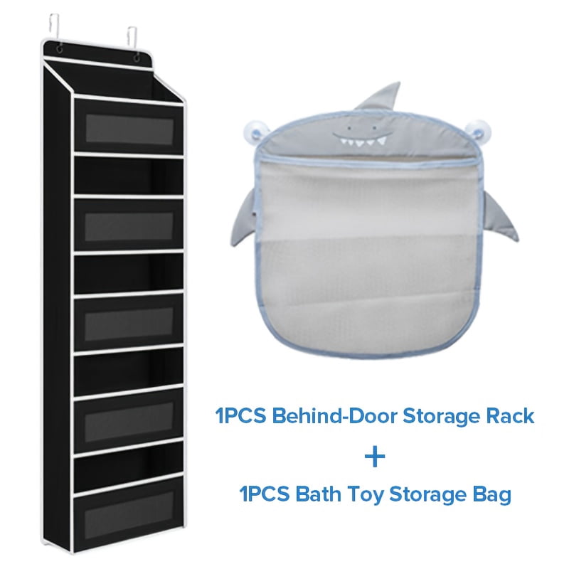 5-Tier Hanging Door Storage Rack | Includes 5 Shelves and 5 Side Mesh ...