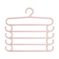 thumbnail image 1 of 5-Tier Hanging Pants Organizer Hanger for Closet Storage – Multi-Functional Trouser Rack with Clips for Pants, Belts, Ties – Space-Saving Wardrobe Organizer (1 Pack), 1 of 5