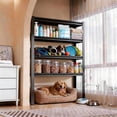 thumbnail image 1 of 5-Tier Heavy Duty Garage Shelving, Adjustable Metal Storage Rack | Industrial Strength Shelves for Basement, Warehouse, Pantry, Garage & Closet Organization | 36" W x 18" D x 78" H, 1 of 8
