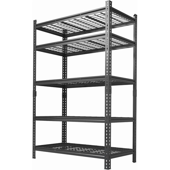 5-Tier Heavy Duty Garage Shelving Unit 36 In Wx16 In Dx72 In H 2200 lbs Adjustable Metal Storage Rack Boltless Steel Shelves for Home and Warehouse