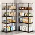 thumbnail image 1 of 5 Tier Heavy Duty Garage Shelving Unit 72 Inch 36 Inch 18 Inch 2200 LBS Load Capacity Boltless Storage Rack Black Adjustable Rust Resistant, 1 of 9