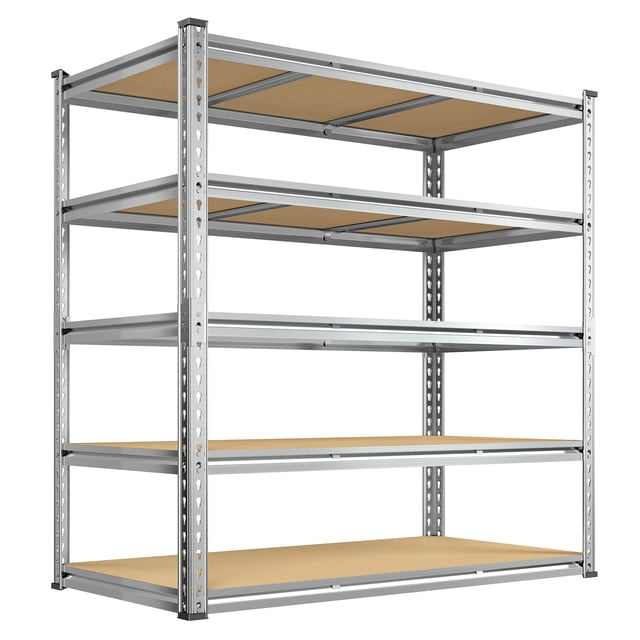 Metal Rackself melmine 3000 lbs 5-Tier Heavy Duty Metal Shelving Unit,Galvanization ...