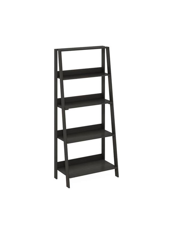 5-Tier Ladder Bookcase Display Shelf, Espresso