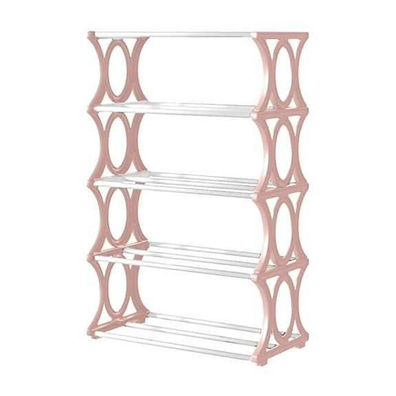 5 Tier Metal Frame Sturdy Shoe Organizer Rack for Bedroom, Entryway, and Closet Storage – Durable Easy Assemble Space Saving Unit