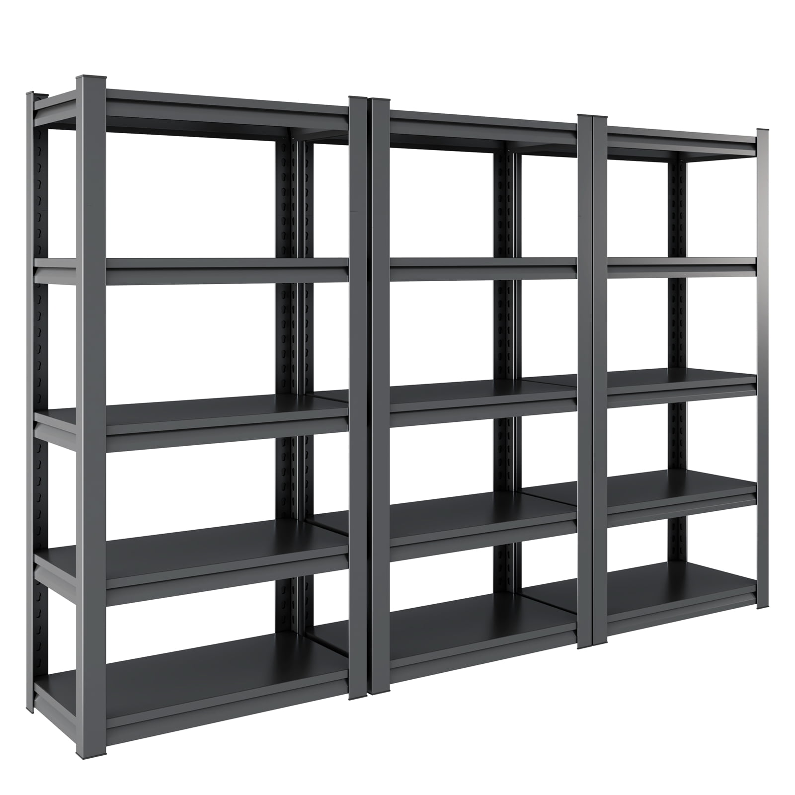 Kitchen Unit Racks 5 Tier Metal Shelves for Storage Garage Shelving 2000LBS Heavy Duty ...