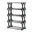 thumbnail image 1 of 5-Tier Metal Shoe Rack Organizer | 60x45x20cm Storage Shelf for Bedroom Closet Entry Dorm Room | White Black Pink Options, 1 of 7