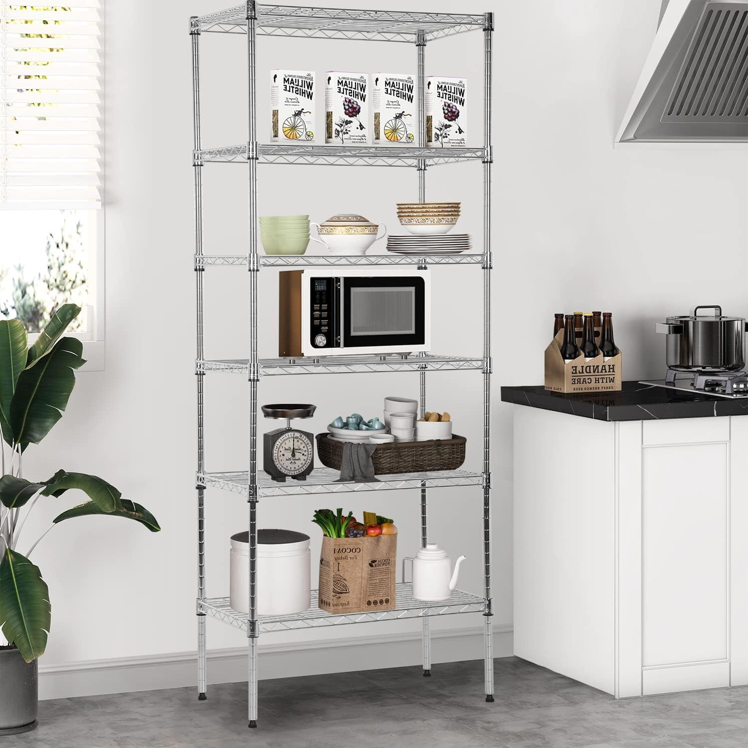 Metal Rackself 5 Tier Metal Storage Shelves 36