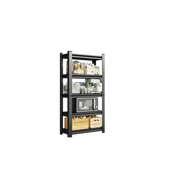 5-Tier Metal Storage Shelves,Adjustable Heavy Duty Shelving Units,Kitchen Shelves Organizer,2750 LBS,Standing Shelf for Pantry Garage Laundry Room (63" H*25" W*14" D)