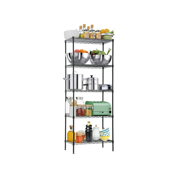 5-Wire Shelving Unit Steel Large Metal Shelf Organizer Garage Storage Shelves Heavy Duty NSF Commercial Grade Utility Storage Metal Layer Rack For Garage Kitchen Office 14 x 24 x 60 inch,Black 5-Wire Shelving Unit Steel Large Metal Shelf Organizer Garage Storage Shelves Heavy Duty NSF Commercial Grade Utility Storage Metal Layer Rack For Garage Kitchen Office 14 x 24 x 60 inch,Black
