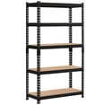 thumbnail image 1 of 5-Tier Metal Storage Shelves Unit, Heavy Duty Boltless Garage Shelving Adjustable Rack for Warehouse Basement Shed Organization, Black, 1 of 6