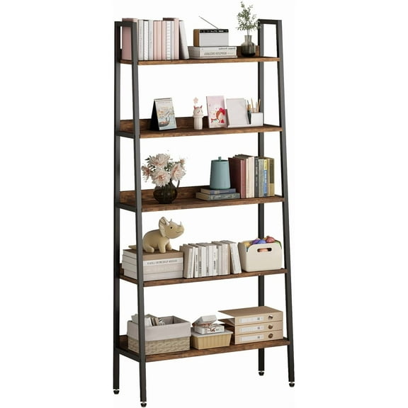 5-Tier Narrow Bookshelf, 67" Storage Shelf for Home/Office/Kitchen