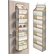 5-Tier Over Door Hanging Organizer, LazySpin 1 Pack Hanging Storage Shelves, Beige