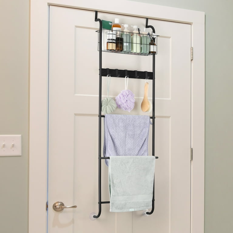 5-Tier Over The Door Towel Rack for Bathroom Towel Hanger with