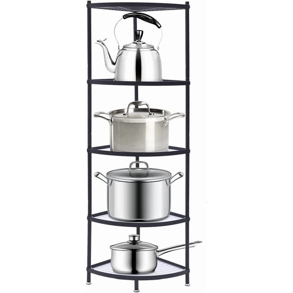 Tier Type Pan Rack 5 Tier Pan Organizer Rack for Kitchen Cabinet, Pan Organzier Rack,Pot ...