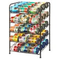 thumbnail image 1 of 5 Tier Pantry Can Organizer, Large Capacity Can Rack for Kitchen & Cabinet Storage, Brown, 1 of 1