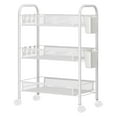 thumbnail image 1 of 5-Tier Rolling Kitchen Cart with Baskets, Stackable Wire Storage Organizer, Movable for Pantry, Bathroom, Laundry, No Tools Assembly, 1 of 8