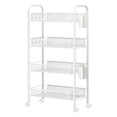 thumbnail image 1 of 5-Tier Rolling Kitchen Cart with Baskets, Stackable Wire Storage Organizer, Movable for Pantry, Bathroom, Laundry, No Tools Assembly, 1 of 8