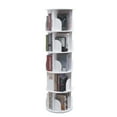 Walmart 5 Tier Rotating Bookshelf, White, Indoor Display Rack ...
