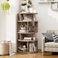 thumbnail image 1 of 5 Tier Rotating Shoe Rack Tower, 16 Pair Shoe Organizer for Closet, Gray, 43.6" x 23.6" x 23.6", 1 of 7