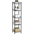 thumbnail image 1 of chdqwer 5 Tier Shelving Unit  Freestanding Bathroom Storage Shelves  Metal Heavy Duty Storage Rack Shelf for Small Space Kitchen Balcony Dorm  Matte Black, 1 of 6