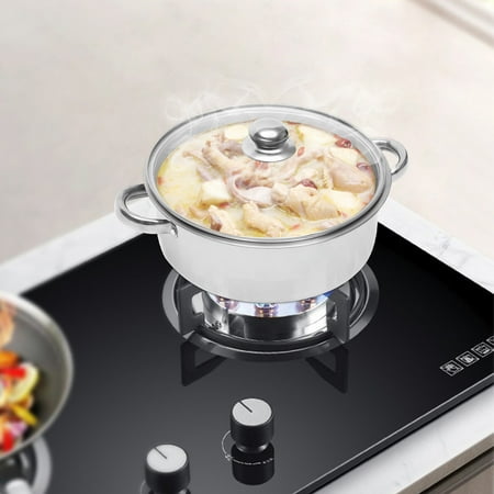 5 Tier Stainless Steel Steamer Cooker Steam Pot Kitchen Food Cooking Multi-purpose Stackable Steam Pot for Steaming Dumplings Meats Vegetables and Pasta 26cm