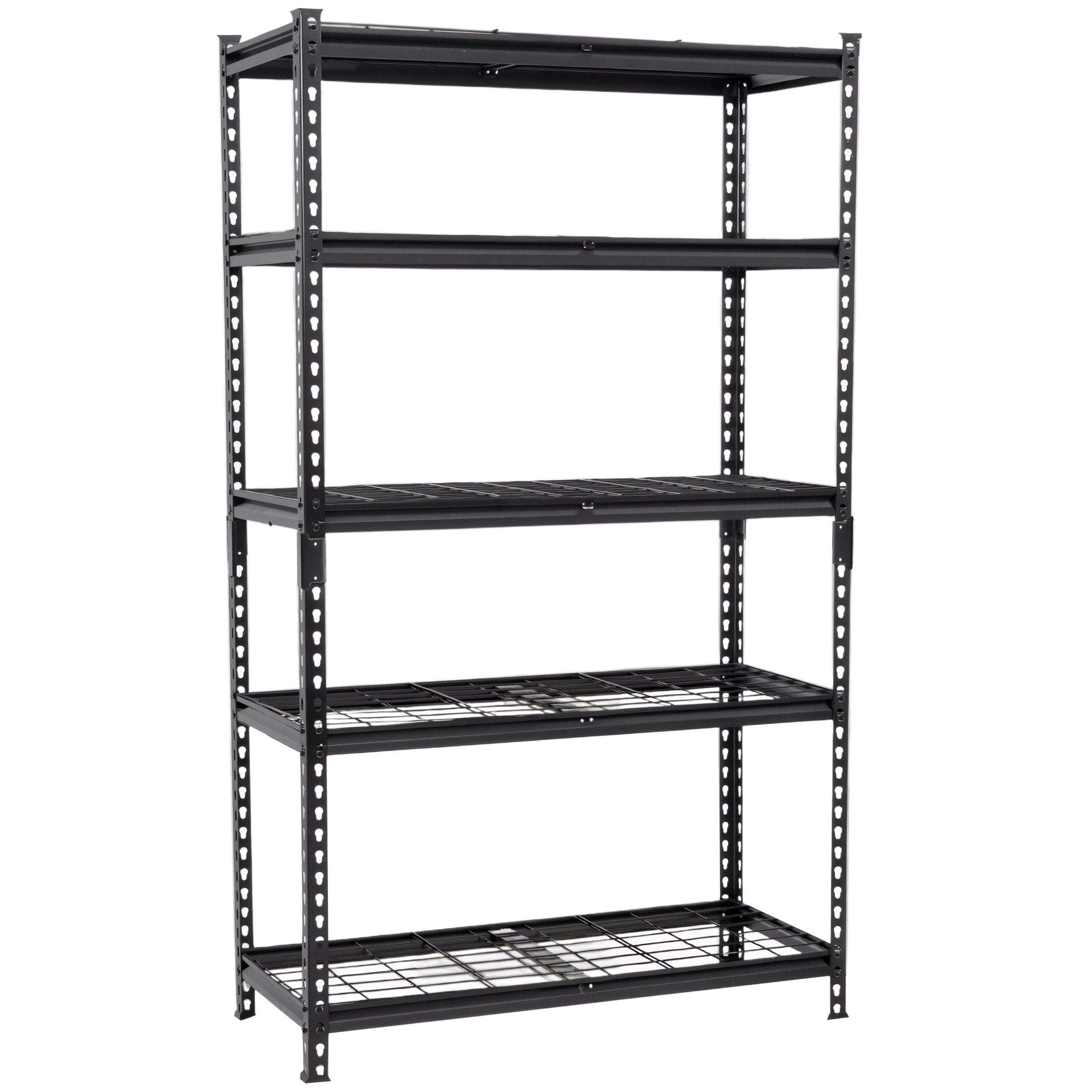 5-Tier Steel Storage Shelving Unit, Heavy-Duty Adjustable Garage ...