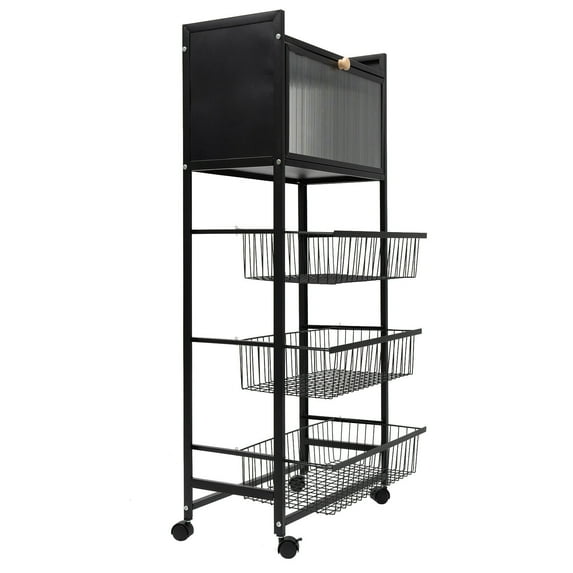 5-Tier Storage Rack Coffee Station Microwaves Rack Rectangular Storage Rack Kitchen Organizer Shelf