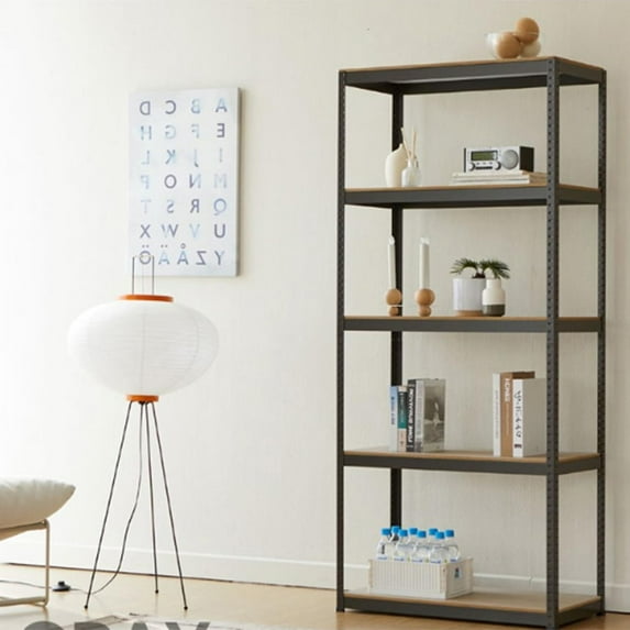 5-Tier Storage Rack, Garage Heavy Duty Metal Storage Shelving, Adjustable 5 Tier Storage Shelves for Kitchen, Warehouse, Basement, Garage 23.6x15.7x47.2in