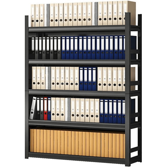 87''H Adjustable Metal Garage Shelving Unit, 5-Tier 3000 lbs Storage Shelves, Double-Layer Column with Reinforced Ribs for Garage, Warehouse, Kitchen