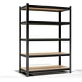 thumbnail image 1 of 5-Tier Storage Shelves, Kitchen Shelving Unit Freestanding, Quick DIY Setup, Black, Suitable for Kitchen Bedroom Living Room Bathroom, Reinforced Welds (35.4''Wx15.7''Dx72''H), 1 of 9
