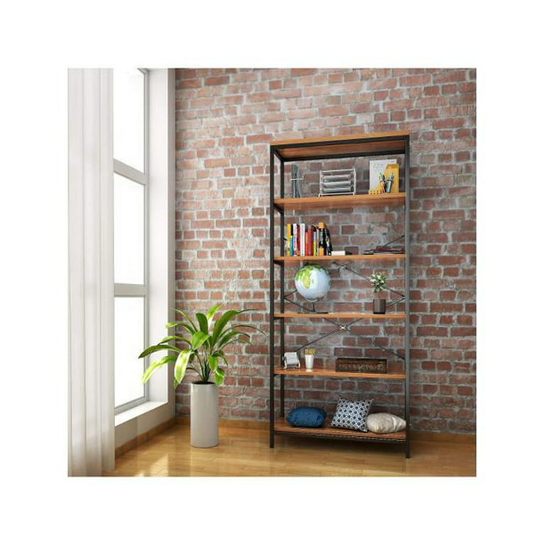https://i5.walmartimages.com/seo/5-Tier-Tall-Bookcase-5-Shelf-Bookcase-Rustic-Wood-and-Metal-Standing-Bookshelf-Industrial-Vintage-Book-Shelf-Unit-Open-Modern-Office-Bookcases_4f041dfd-db69-4eb1-a573-4de5a0d1a493.1fae15e4c343fa614e38e1b3a7d8082e.jpeg?odnHeight=768&odnWidth=768&odnBg=FFFFFF