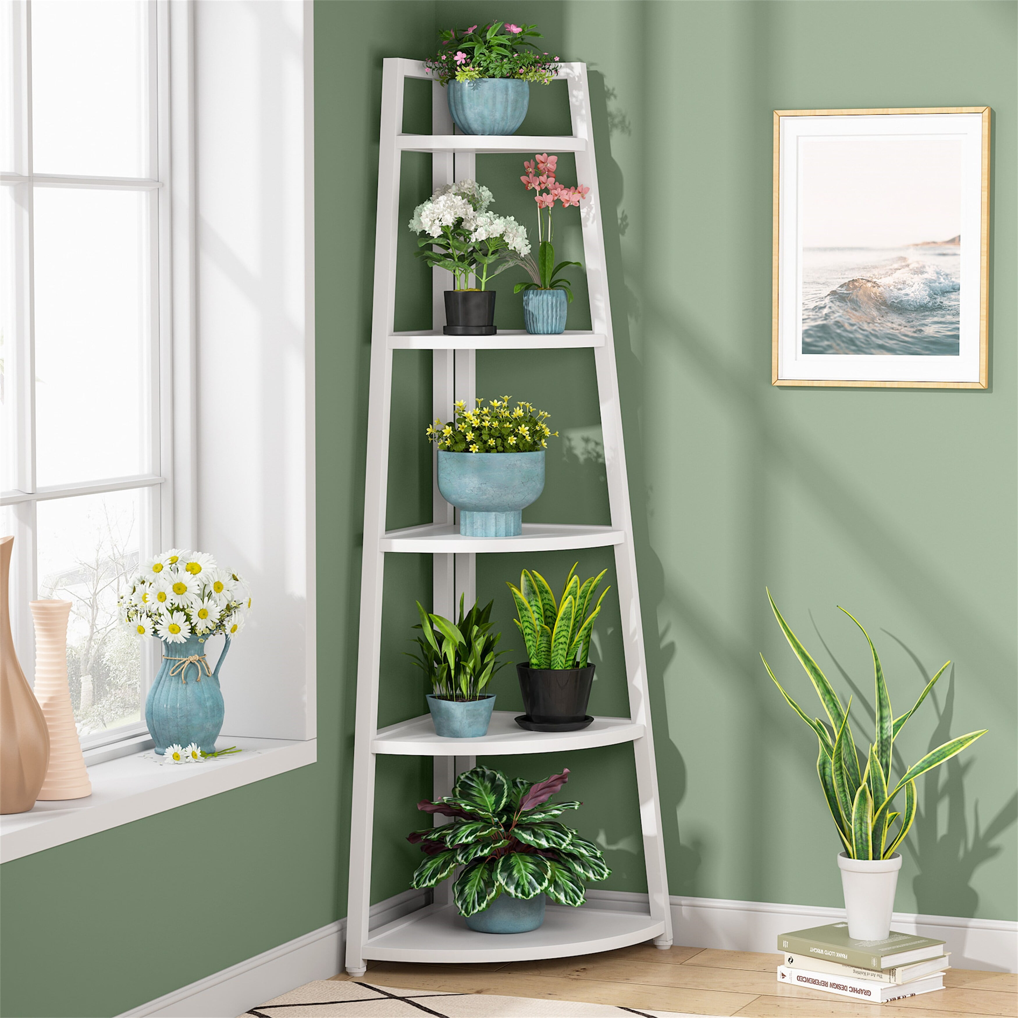 Corner sale tower shelf