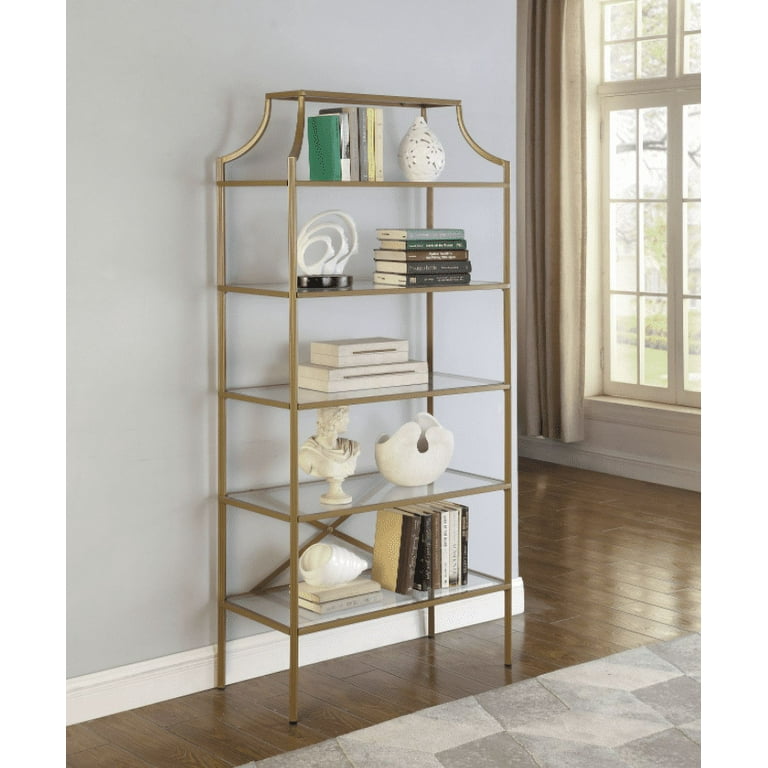 Glass bookcase deals