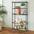 thumbnail image 1 of 5-Tier Unit Rack Large Space Storage Rolling with 4 Wheel Casters, 1 of 1